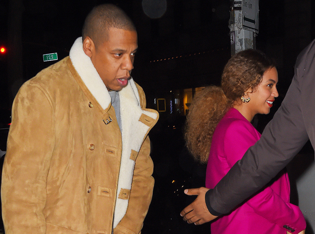 Beyoncé Rocks Pink Pantsuit for Date Night With Jay Z
