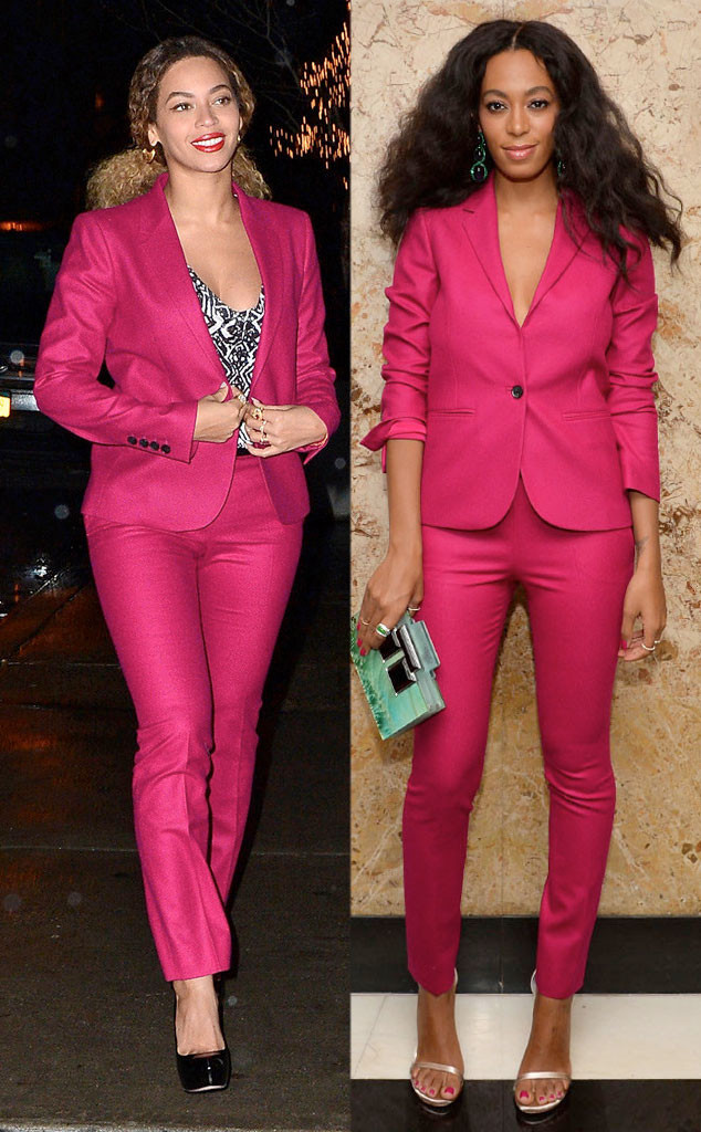 Beyoncé Rocks Pink Pantsuit for Date Night With Jay Z