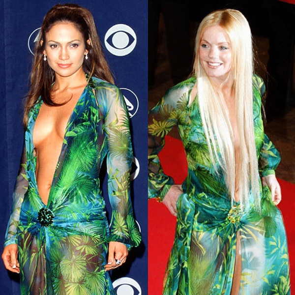 geri halliwell jlo dress