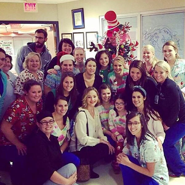J.Law Brightens Christmas Eve at Children's Hospital in Kentucky