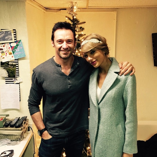 Hugh Jackman, Taylor Swift, Christmas Instagram