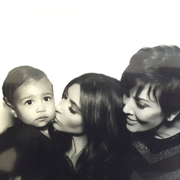 Kim Kardashian, North West, Kris Jenner, Instagram