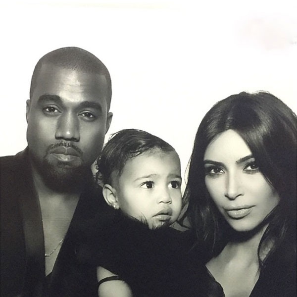 Kim Kardashian, North West, Kanye West, Instagram