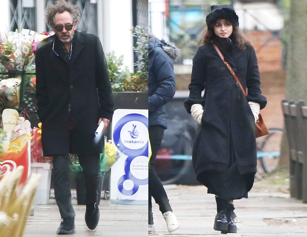 Tim Burton Helena Bonham Carter Step Out With Kids Amid Split