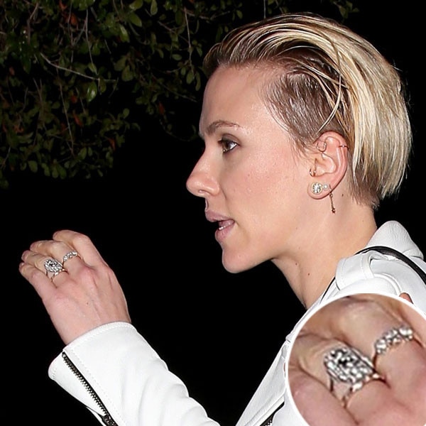 Scarlett johansson new hot sale engagement ring