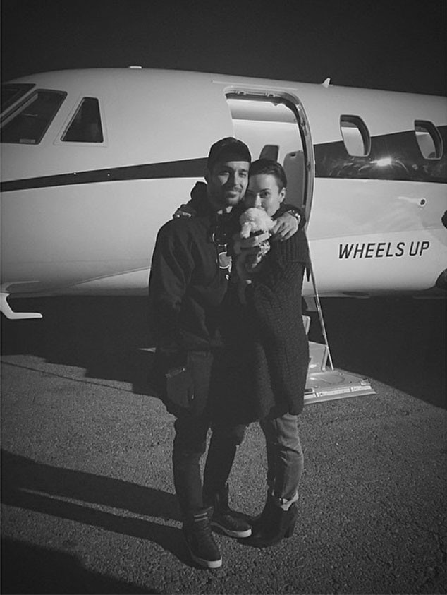 Demi Lovato, Wilmer Valderrama, Dog