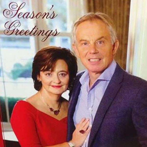 Awkward Doesn't Even Begin to Describe Tony Blair's Christmas Card - E