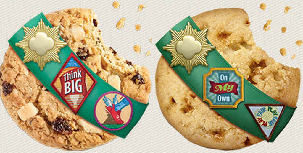 Girl Scout Cookies, Rah-Rah Raisins, Toffee-Tastic