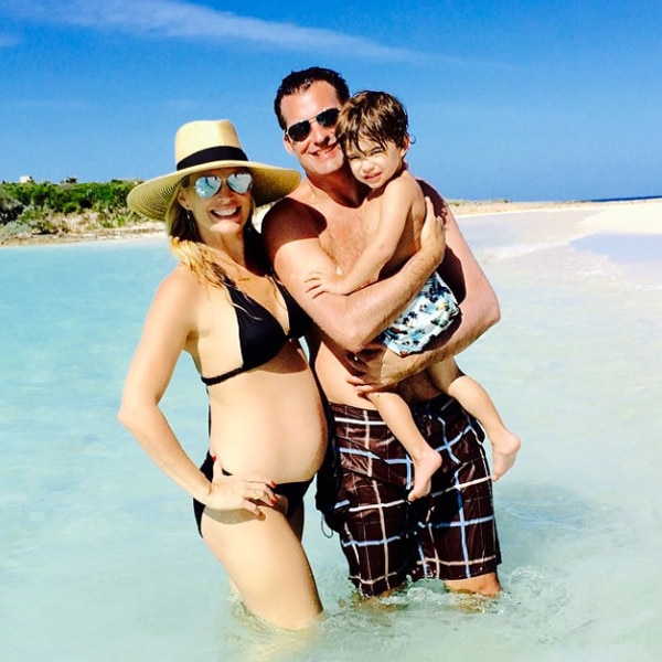 Molly Sims Flaunts Baby Bump in Bikini on Family Vacation See the Pic