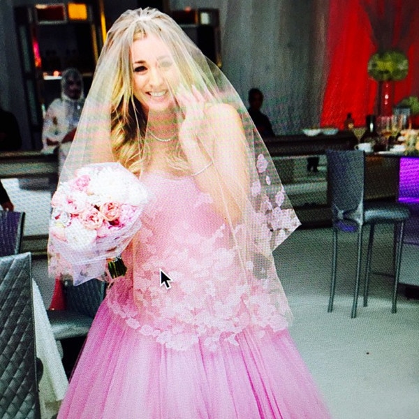 Kaley Cuoco Sweeting, Wedding Dress, Instagram