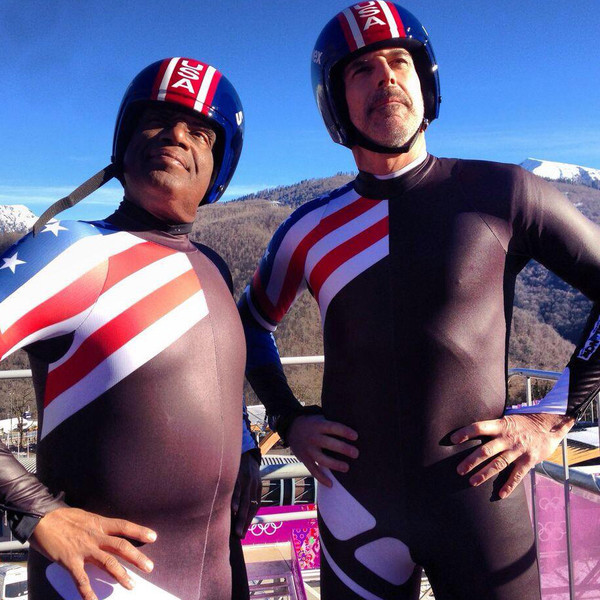 Matt Lauer & Al Roker Crash on Luge Track, Get Rescued by Olympian!