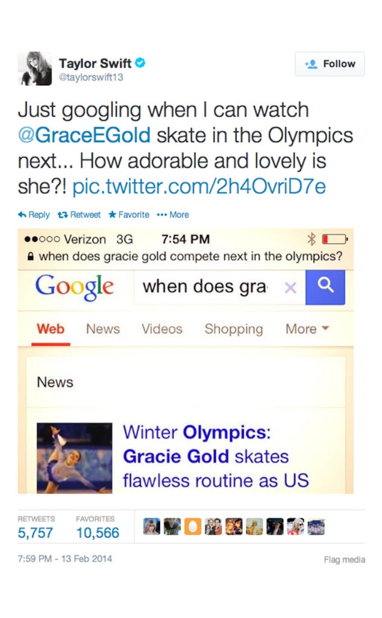 Taylor Swift, Olympics, Twitter