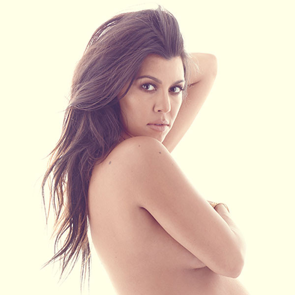 Pregnant Kourtney Kardashian Poses Nude for DuJour - E! Online