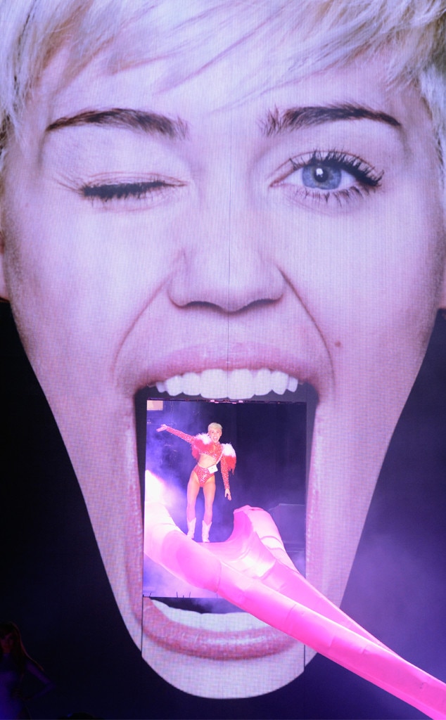 Grand Entrance from Miley Cyrus' Wildest Concert Pics E! News
