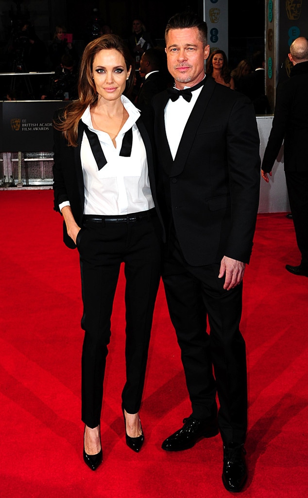  Angelina Jolie and Brad Pitt, BAFTA Film Awards 2014