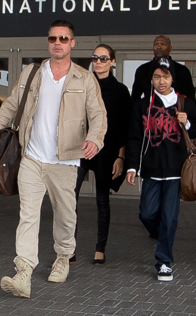 Brad Pitt, Angelina Jolie, Maddox Jolie-Pitt 