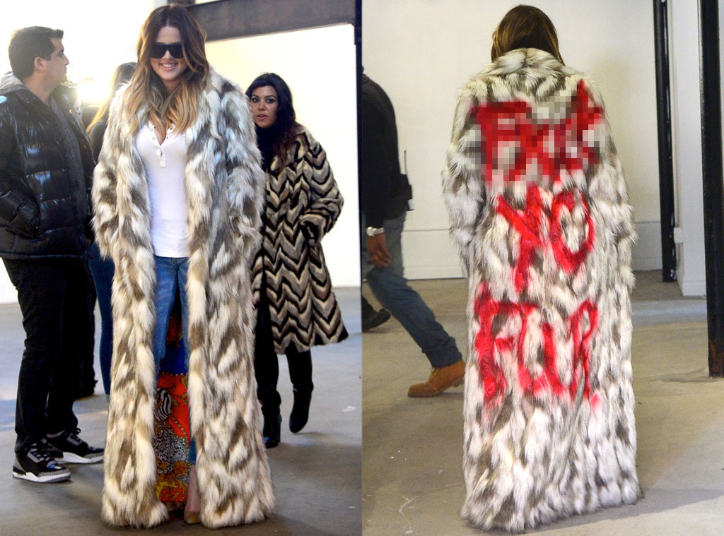 Khloe Kardashian, Fur Coat