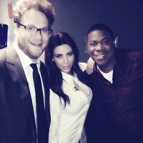Kim K Hangs With Seth Rogen After Bound 2 Parody E Online