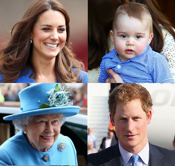 Kate Middleton, Prince George, Queen Elizabeth, Prince Harry, The English Royals Quiz