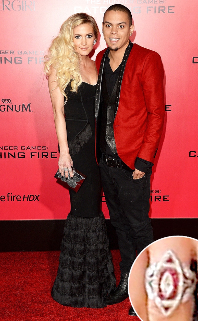 Ashlee Simpson, Evan Ross, Engagement Ring