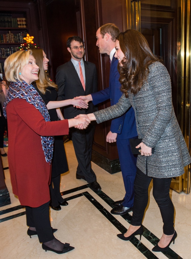 Duchess Catherine, Kate Middleton, Prince William, Chelsea Clinton, Hillary Clinton