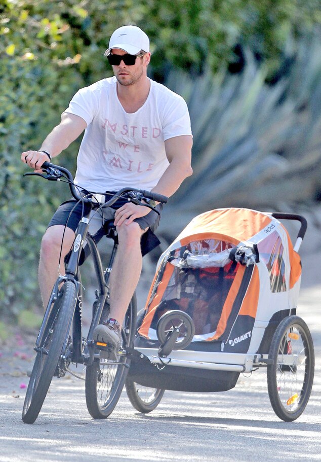 Chris Hemsworth Looks Buff While Chauffeuring India Around Malibu