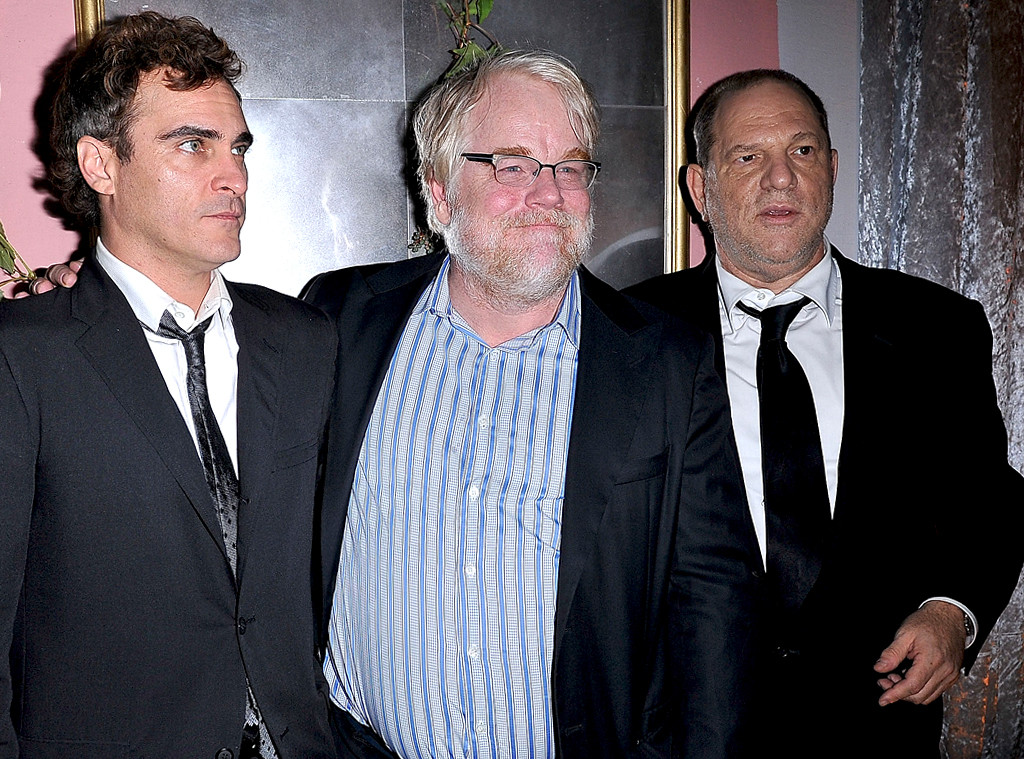 Joaquin Phoenix and Harvey Weinstein from Philip Seymour Hoffman's ...