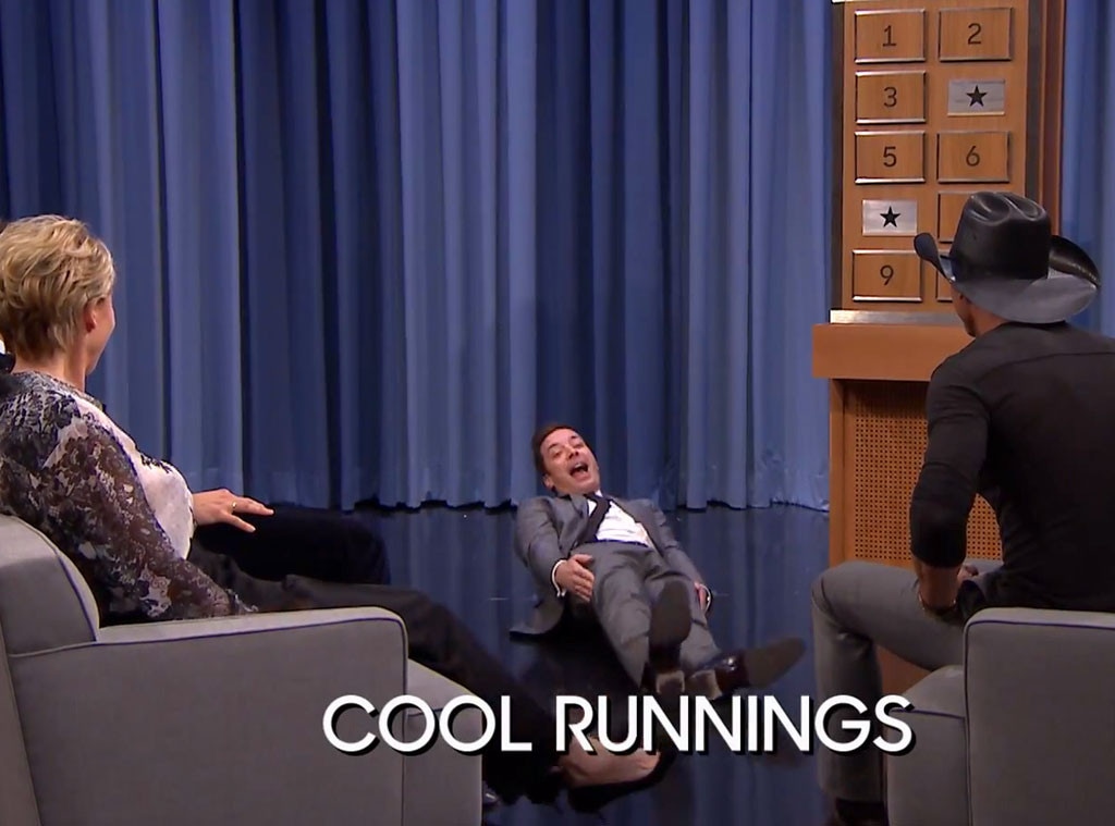 Bradley Cooper Emma Thompson Tim Mcgraw Jimmy Fallon Play Charades E Online Au