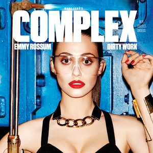 Emmy Rossum Flaunts Major Cleavage In Leather Bra For Complex Magazine—take A Look E News 2846
