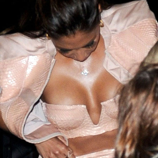 Nicole Scherzinger Flaunts Major Cleavage at Brit Awards Afterparty