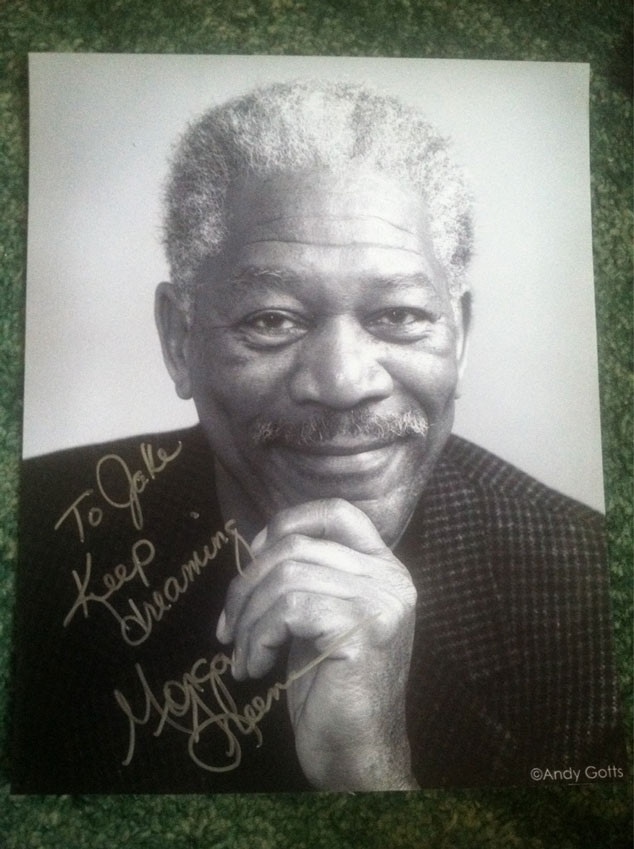 Morgan Freeman Fake Autograph