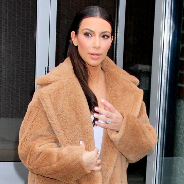 Kim k shop teddy bear coat