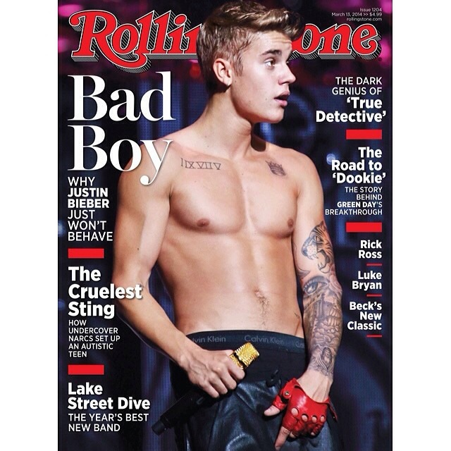 Justin Bieber, rolling stone