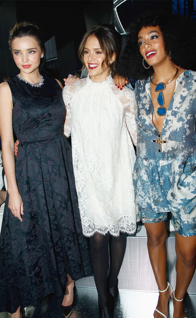 Miranda Kerr, Jessica Alba, Solange Knowles