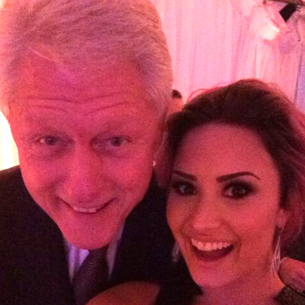 Demi Lovato and More Snap Selfies With Bill Clinton