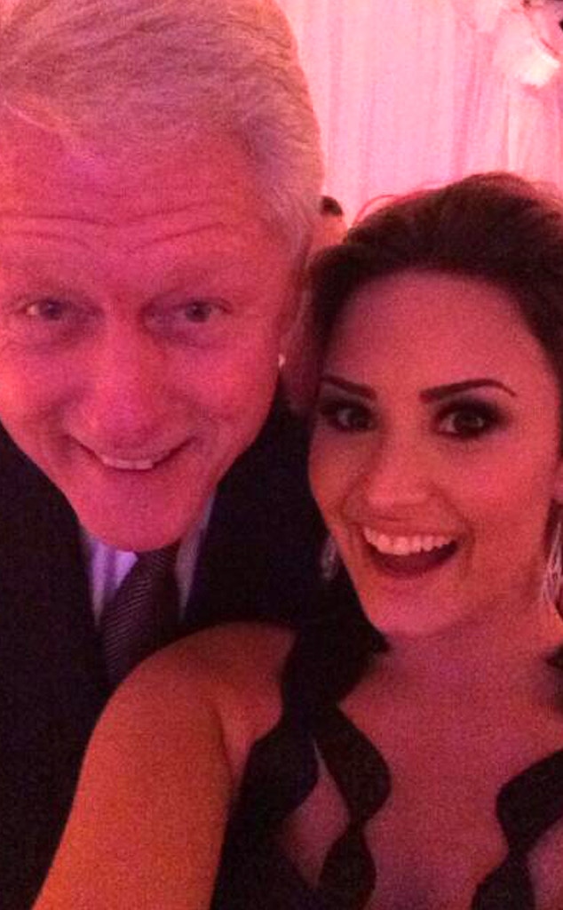 Demi Lovato and More Snap Selfies With Bill Clinton