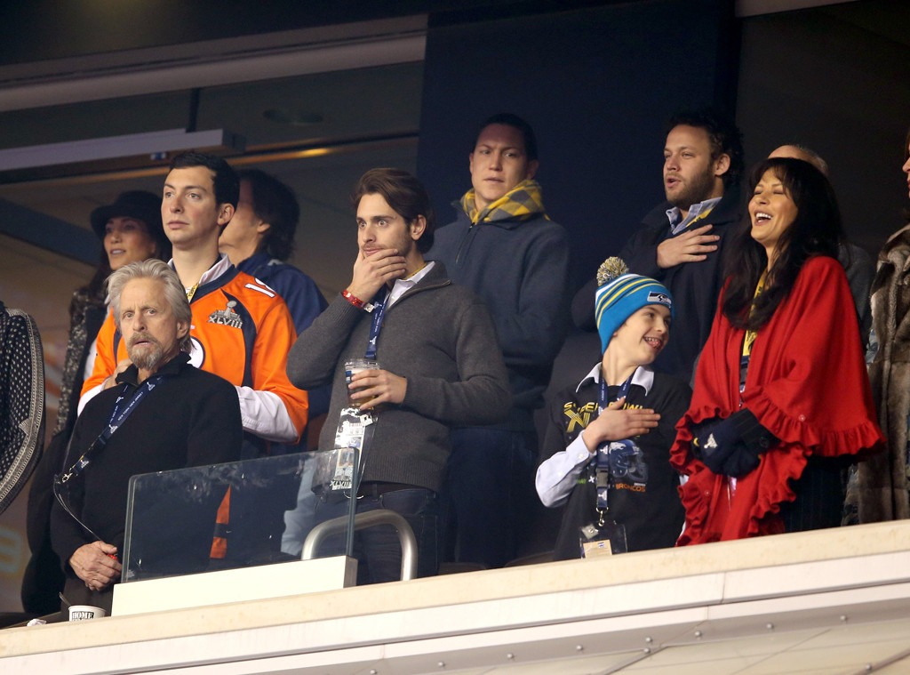 Catherine Zeta-Jones, Michael Douglas, Superbowl