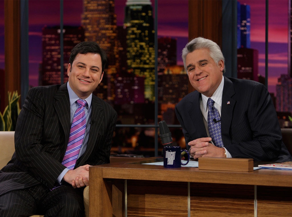 Jimmy Kimmel Puts "Issues Aside" to Applaud Jay Leno
