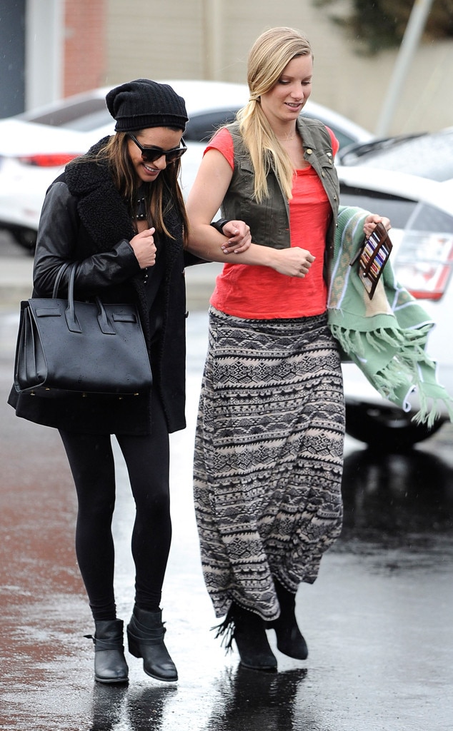 Lea Michele and Heather Morris Are Two Friends With Two Styles