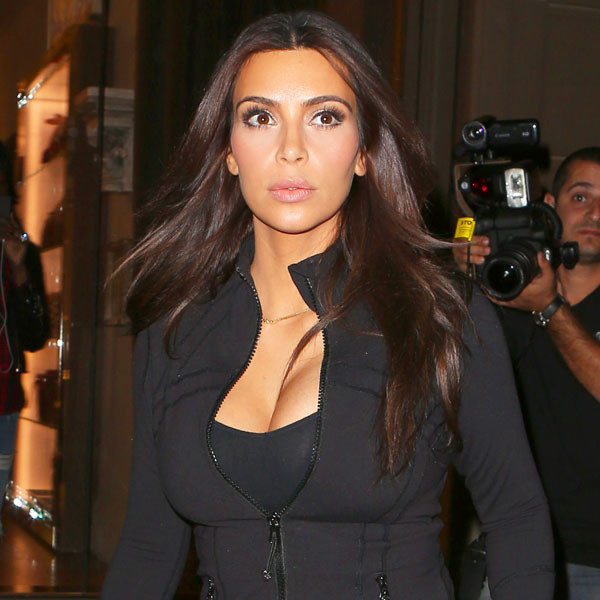 Kim Kardashian Rocks a Tight Top for SoulCylce—See the Pic!