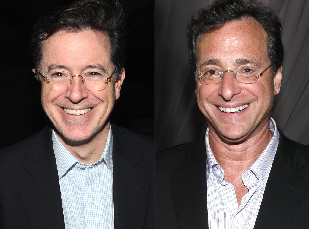 Stephen Colbert And Bob Saget From Celebrity Look Alikes E News