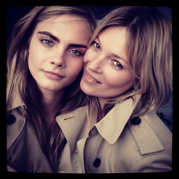 Cara Delevingne and Kate Moss Team Up for Burberry Campaign