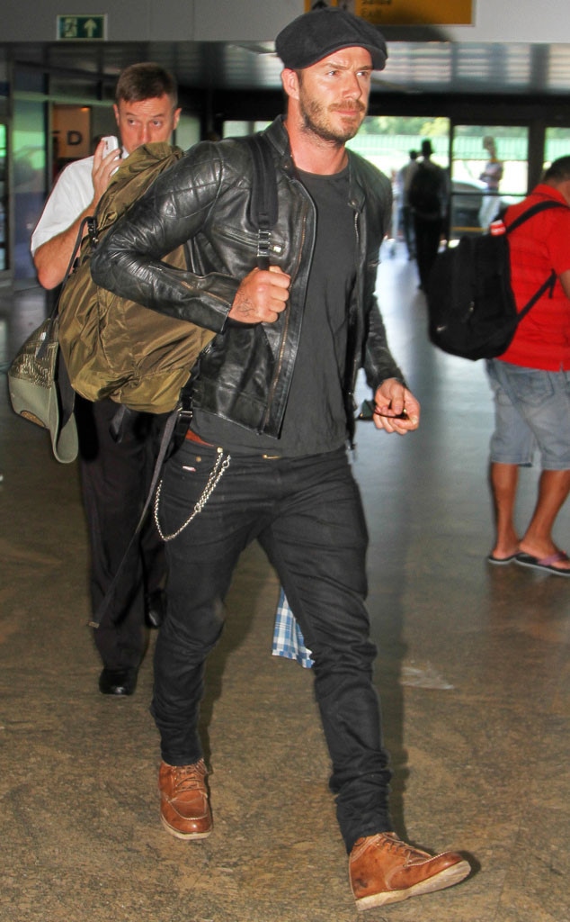 David Beckham Departs Rio After Spending 14 Days Filming in the
