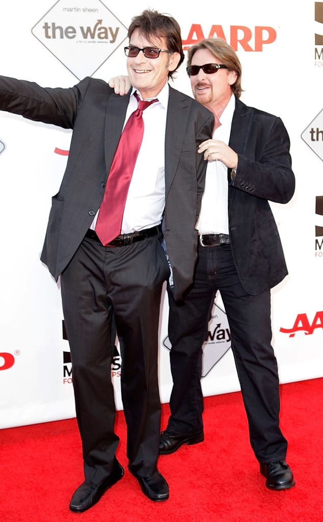 Charlie Sheen & Emilio Estevez from Celebrity Siblings | E ...