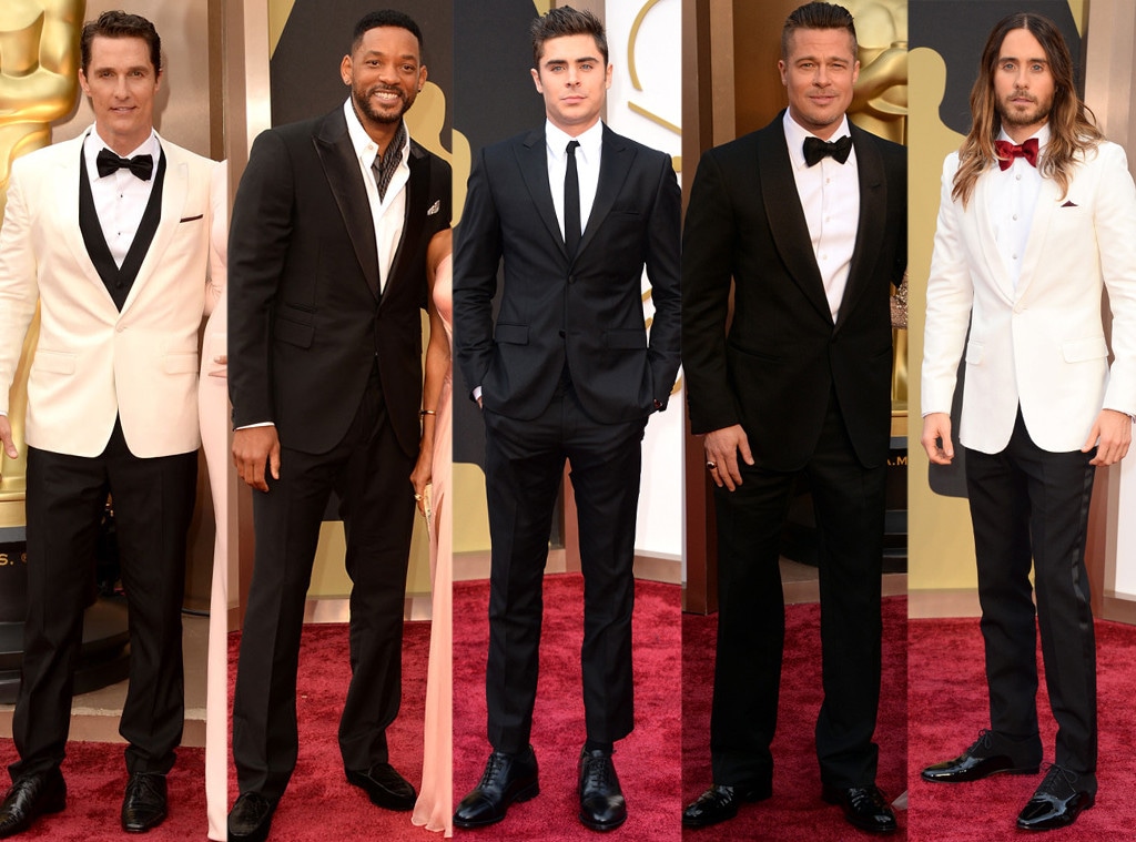 Best Dressed Men, Matthew McConaughey, Will Smith, Zac Efron, Brad Pitt, Jared Leto