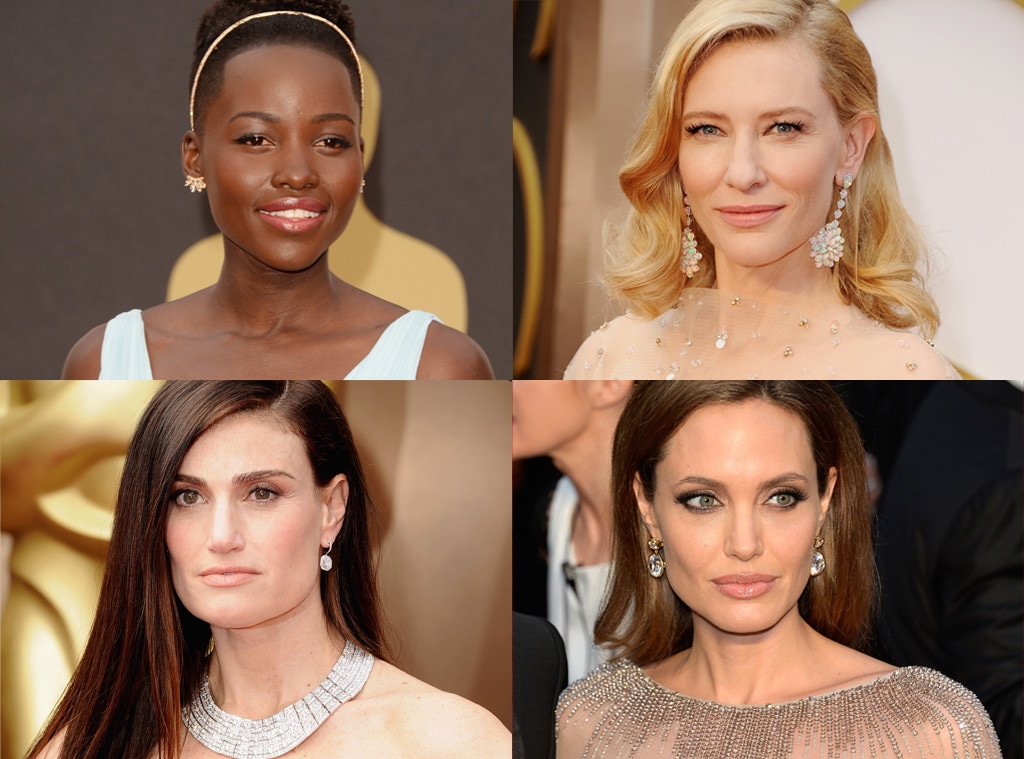 Angelina Jolie, Cate Blanchett, Indina Menzel, Lupita Nyong'O, Oscars, Best Accessories
