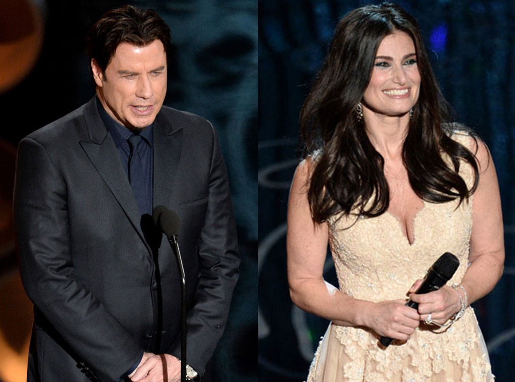 John Travolta, Idina Menzel, Oscars Show