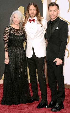 Jared Leto & Constance Leto From Parents As Red Carpet Dates 