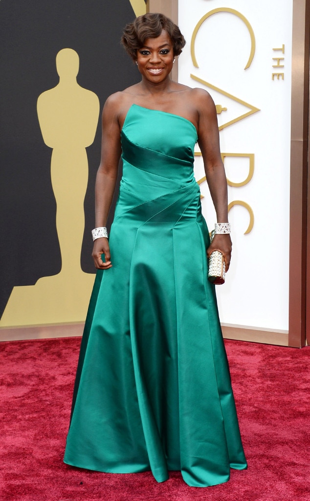 Viola Davis from 2014 Oscars Red Carpet Arrivals E! News