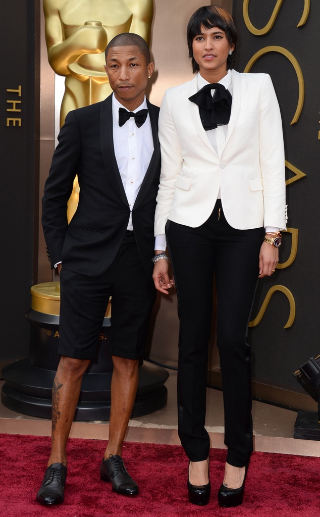 Pharrell Ditches Giant Hat, Wears Tuxedo Shorts to Oscars